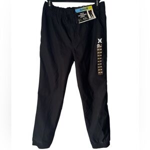 NWT RETAIL $40 HURLEY SIZE 14/16 BLACK YOUTH PERFORMANCE JOGGER